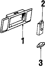 Full size assembly image of REAR LAMPS. BACKUP & LICENSE LAMPS. (1/1)