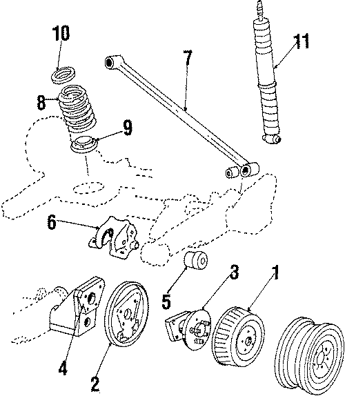 Diagram REAR SUSPENSION. BRAKE COMPONENTS. for your 2022 Chevrolet Camaro  ZL1 Coupe 