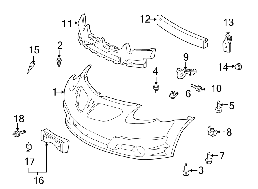 14FRONT BUMPER. BUMPER & COMPONENTS.https://images.simplepart.com/images/parts/motor/fullsize/FM03012.png