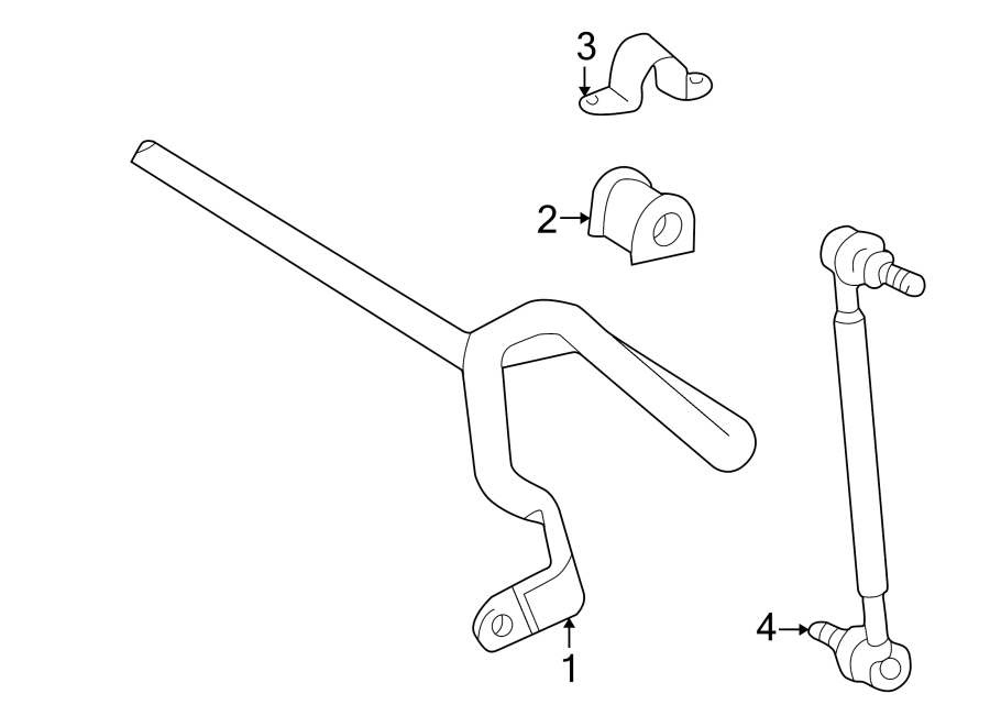 Diagram FRONT SUSPENSION. STABILIZER BAR & COMPONENTS. for your 2012 GMC Sierra 2500 HD 6.6L Duramax V8 DIESEL A/T 4WD Denali Crew Cab Pickup Fleetside 