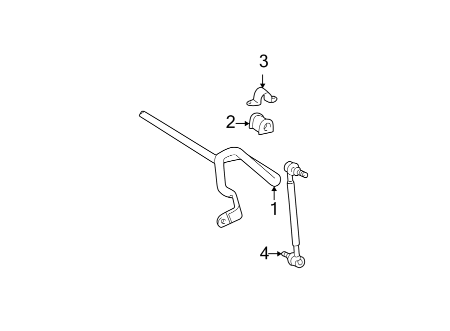 Diagram FRONT SUSPENSION. STABILIZER BAR & COMPONENTS. for your 2012 GMC Sierra 2500 HD 6.6L Duramax V8 DIESEL A/T 4WD SLT Crew Cab Pickup Fleetside 