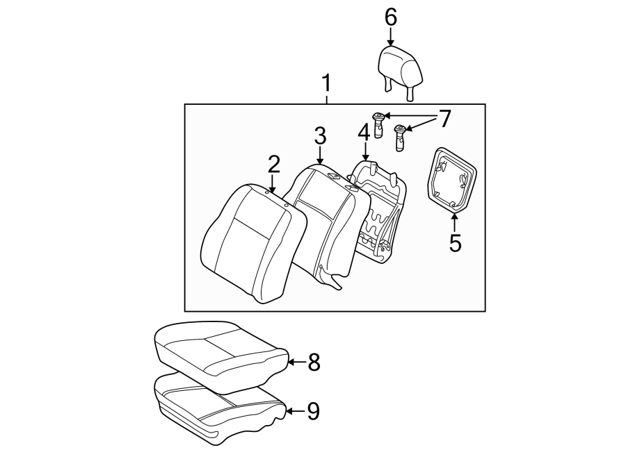 3SEATS & TRACKS. FRONT SEAT COMPONENTS.https://images.simplepart.com/images/parts/motor/fullsize/FM03360.png