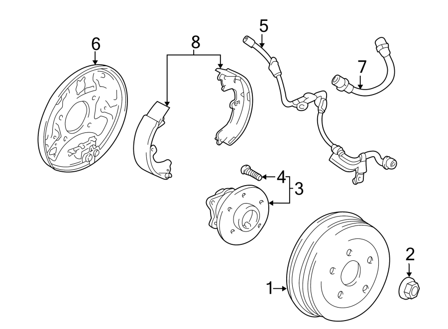 Diagram REAR SUSPENSION. BRAKE COMPONENTS. for your 2016 Chevrolet Camaro   