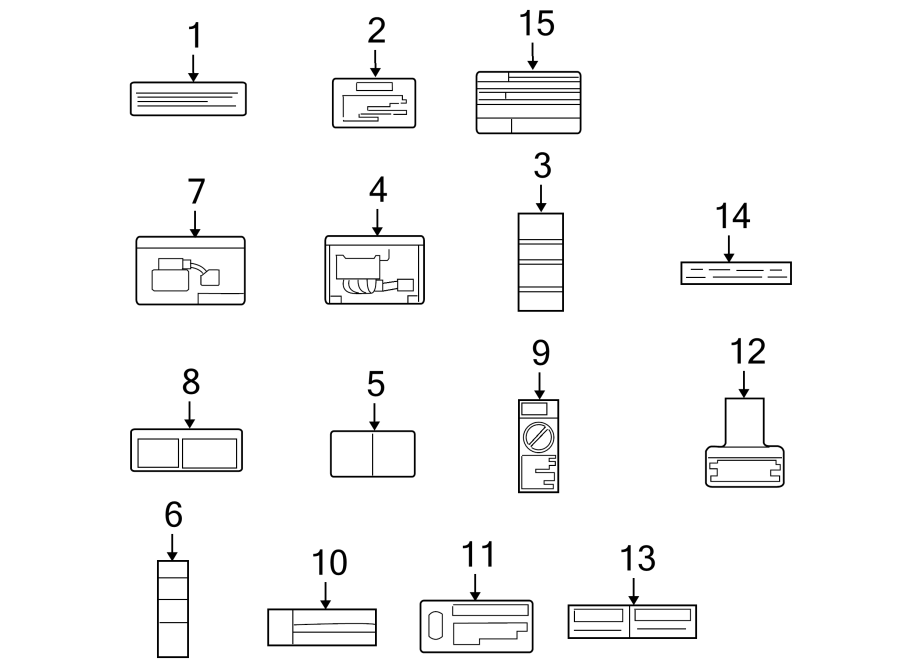 Diagram INFORMATION LABELS. for your 1999 Chevrolet Silverado 1500 Base Standard Cab Pickup Fleetside 4.3L Vortec V6 A/T RWD 