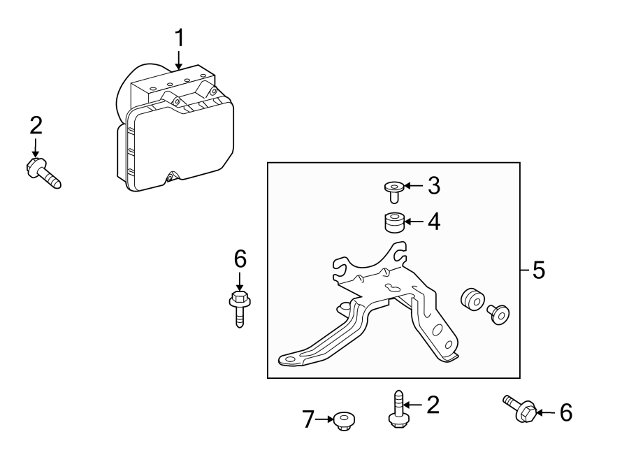 Diagram ABS COMPONENTS. for your 2005 Chevrolet Classic   