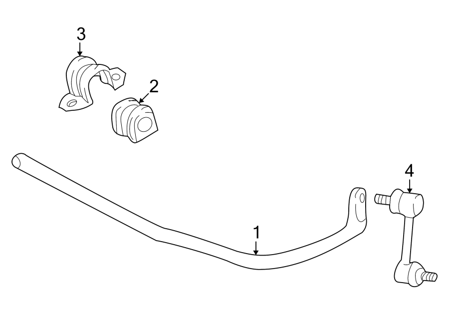 Diagram REAR SUSPENSION. STABILIZER BAR & COMPONENTS. for your 2012 GMC Sierra 2500 HD 6.6L Duramax V8 DIESEL A/T 4WD SLT Extended Cab Pickup 