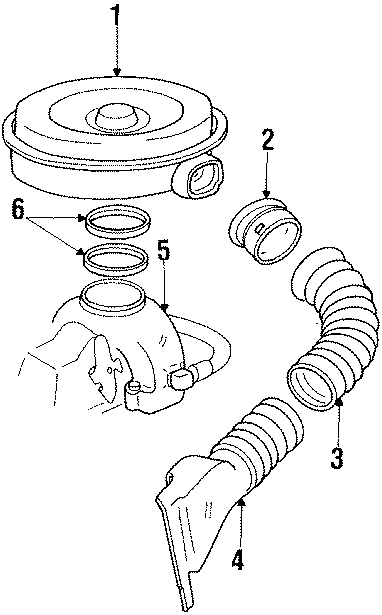 Diagram AIR INLET. for your 2017 Chevrolet Spark  LT Hatchback 