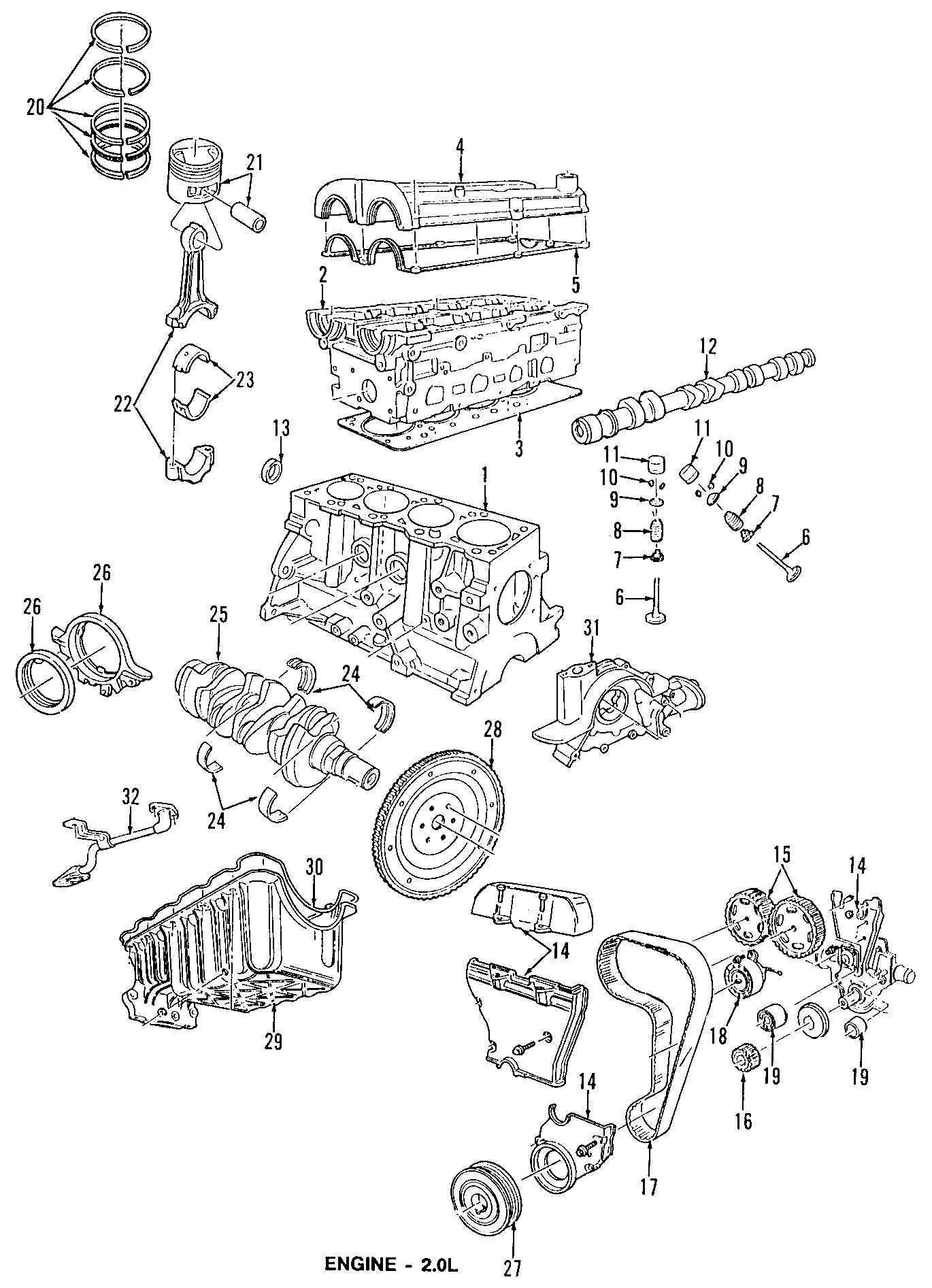 Diagram CAMSHAFT & TIMING. CRANKSHAFT & BEARINGS. CYLINDER HEAD & VALVES. LUBRICATION. MOUNTS. PISTONS. RINGS & BEARINGS. for your 1999 Ford F-150 4.2L Triton V6 A/T RWD Base Extended Cab Pickup Fleetside 