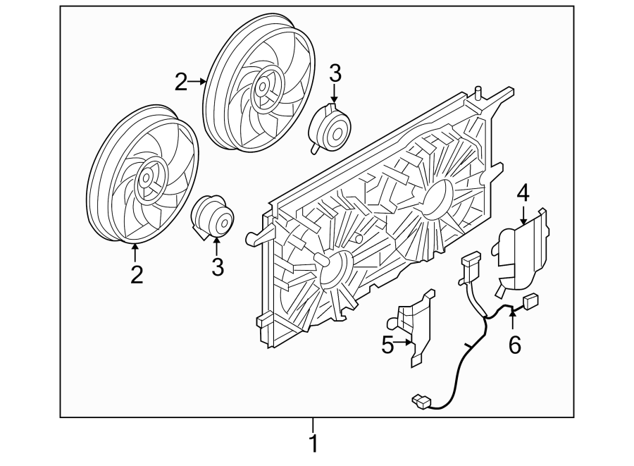 Diagram COOLING FAN. for your 2019 Buick Regal Sportback   