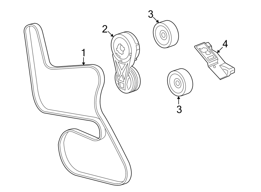 Diagram BELTS & PULLEYS. for your 2012 Buick Regal   