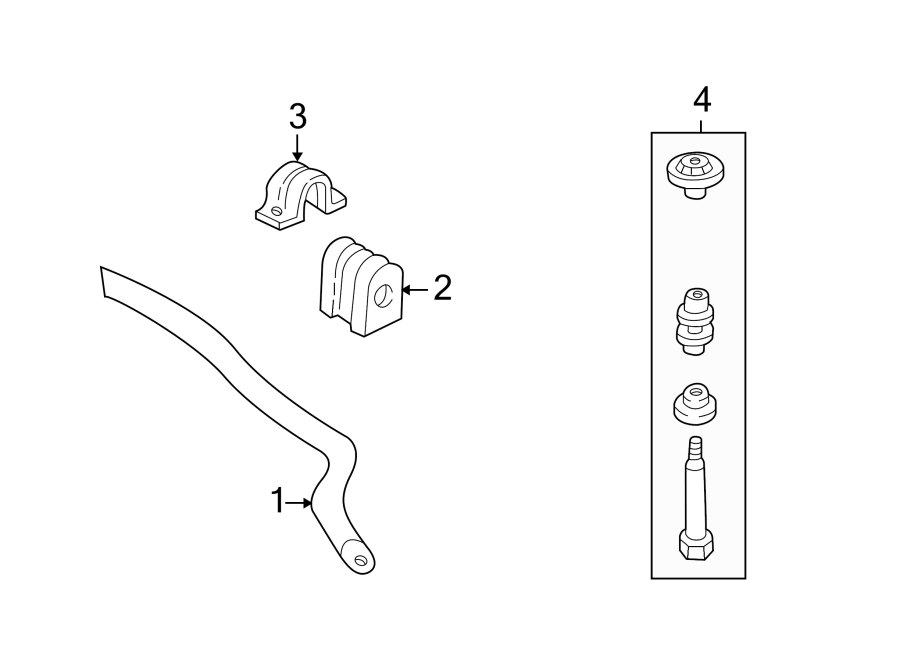 Diagram FRONT SUSPENSION. STABILIZER BAR & COMPONENTS. for your 2013 GMC Sierra 2500 HD 6.6L Duramax V8 DIESEL A/T RWD SLT Crew Cab Pickup Fleetside 