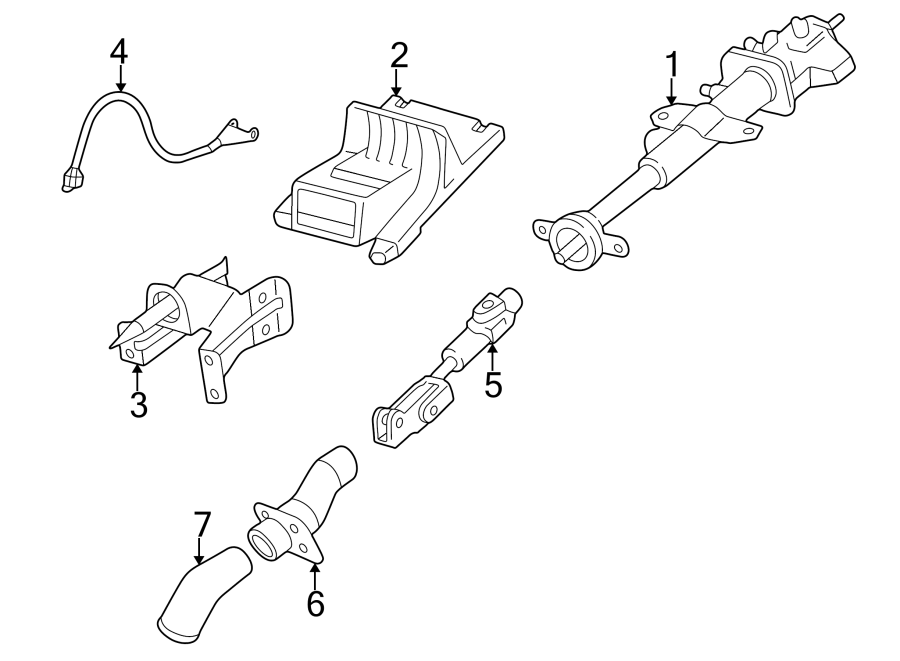 Diagram STEERING COLUMN ASSEMBLY. for your Chevrolet Bolt EV  