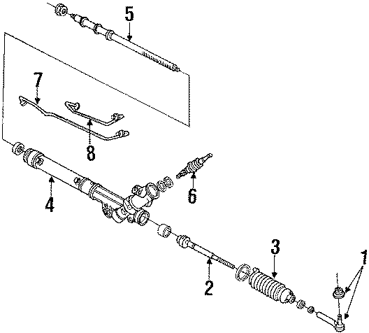 Diagram STEERING GEAR & LINKAGE. for your 2020 Chevrolet Camaro 2.0L Ecotec M/T LS Coupe 