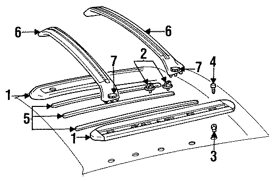 1ROOF. LUGGAGE CARRIER.https://images.simplepart.com/images/parts/motor/fullsize/FN90235.png