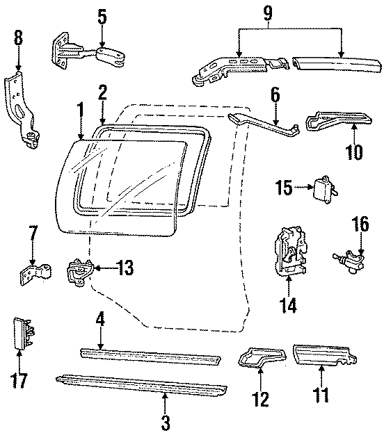 17SIDE LOADING DOOR. GLASS & HARDWARE.https://images.simplepart.com/images/parts/motor/fullsize/FN90280.png