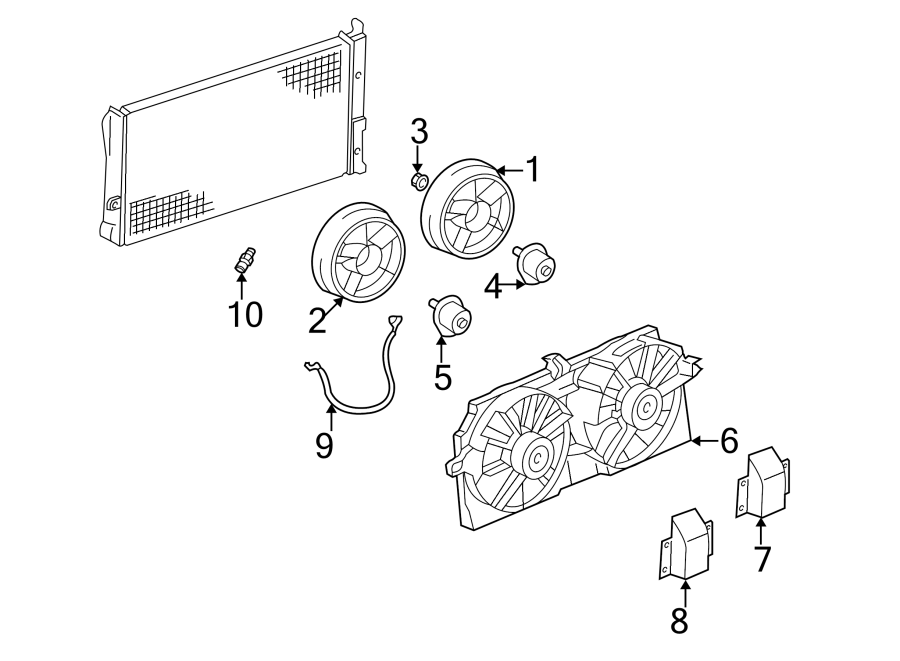 Diagram COOLING FAN. for your 2013 GMC Savana 3500 Base Cutaway Van  