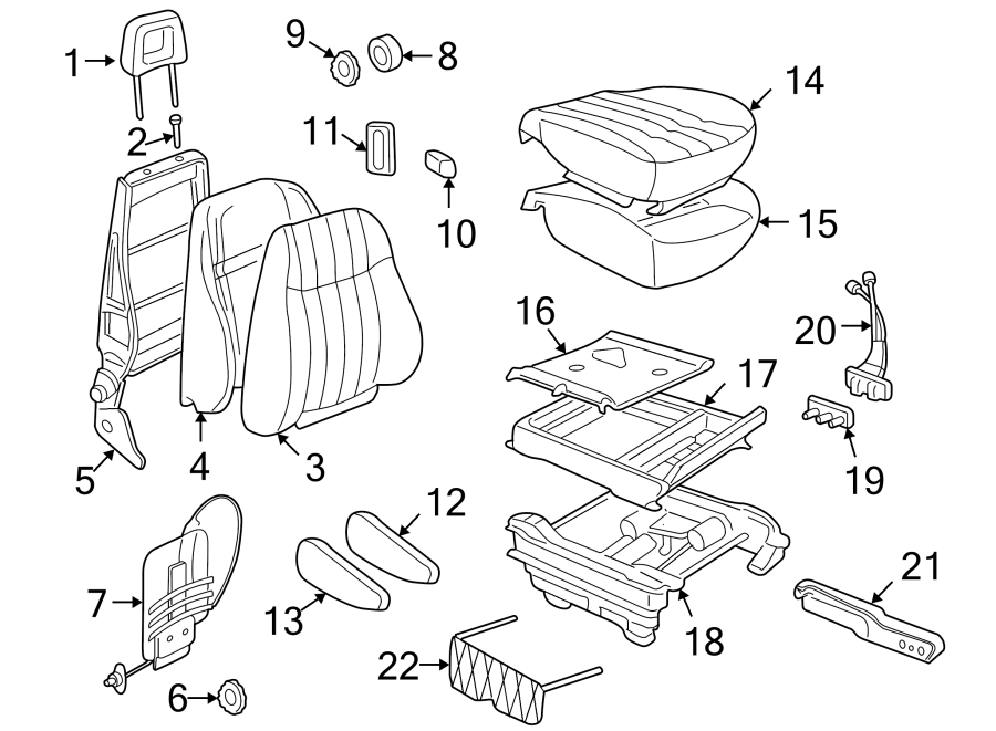 6SEATS & TRACKS. FRONT SEAT COMPONENTS.https://images.simplepart.com/images/parts/motor/fullsize/FN97280.png