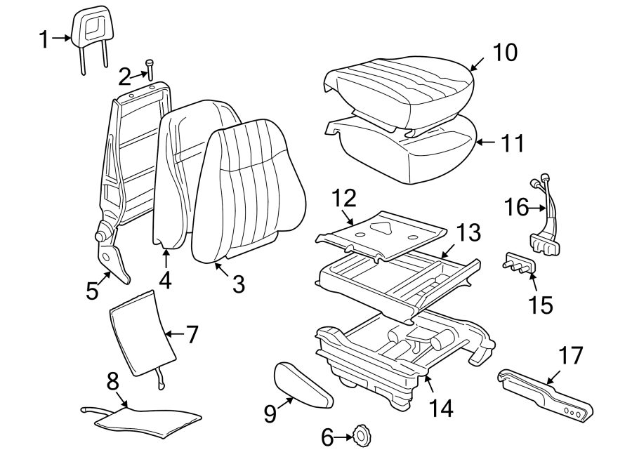 1SEATS & TRACKS. FRONT SEAT COMPONENTS.https://images.simplepart.com/images/parts/motor/fullsize/FN97282.png