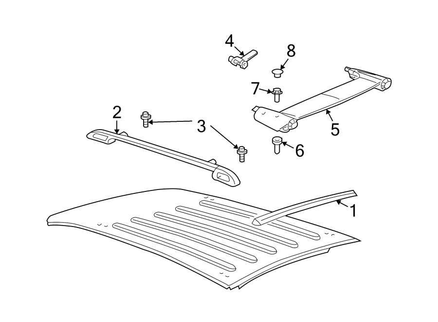 1ROOF. LUGGAGE CARRIER.https://images.simplepart.com/images/parts/motor/fullsize/FN97297.png