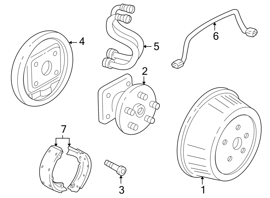 Diagram REAR SUSPENSION. BRAKE COMPONENTS. for your 2022 Chevrolet Camaro  LT1 Coupe 