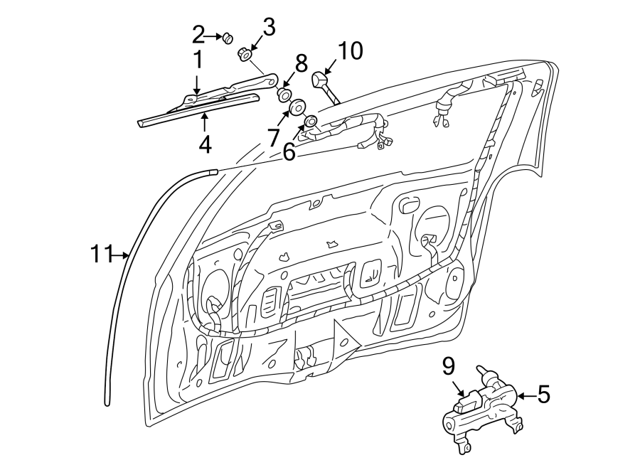 3LIFT GATE. WIPER & WASHER COMPONENTS.https://images.simplepart.com/images/parts/motor/fullsize/FN97490.png