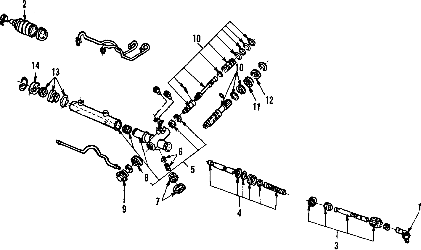 Diagram P/S PUMP & HOSES. STEERING GEAR & LINKAGE. for your 2003 Ford Ranger   