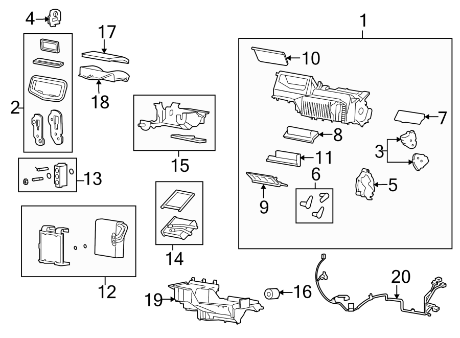 4AIR CONDITIONER & HEATER. EVAPORATOR & HEATER COMPONENTS.https://images.simplepart.com/images/parts/motor/fullsize/FP07065.png