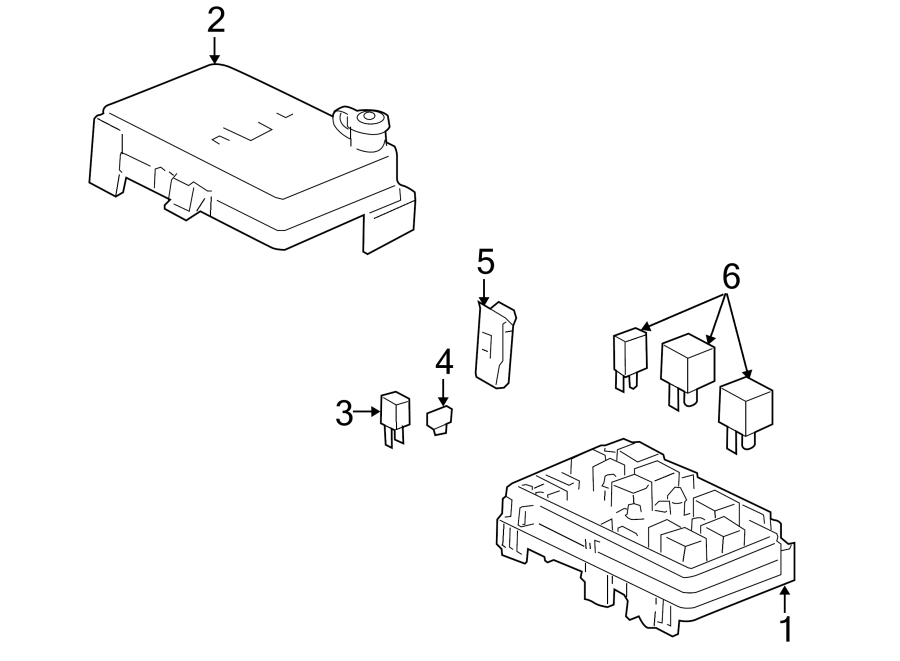 Diagram ELECTRICAL COMPONENTS. for your 2020 Buick Regal TourX Base Wagon  