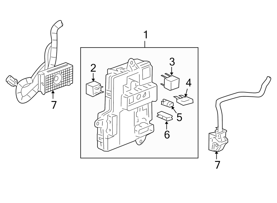 Diagram ELECTRICAL COMPONENTS. for your 2001 GMC SAFARI    