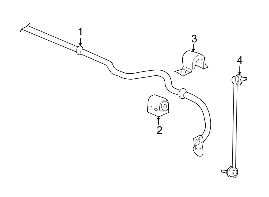 Diagram FRONT SUSPENSION. STABILIZER BAR & COMPONENTS. for your 2012 GMC Sierra 2500 HD 6.0L Vortec V8 A/T RWD WT Extended Cab Pickup Fleetside 