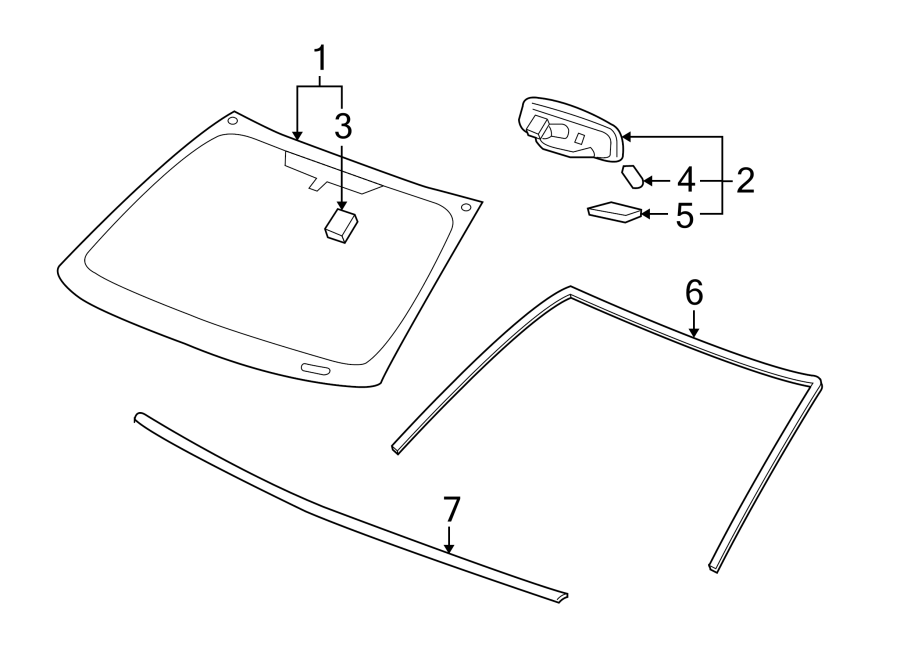 1WINDSHIELD. GLASS. REVEAL MOLDINGS.https://images.simplepart.com/images/parts/motor/fullsize/FP07285.png