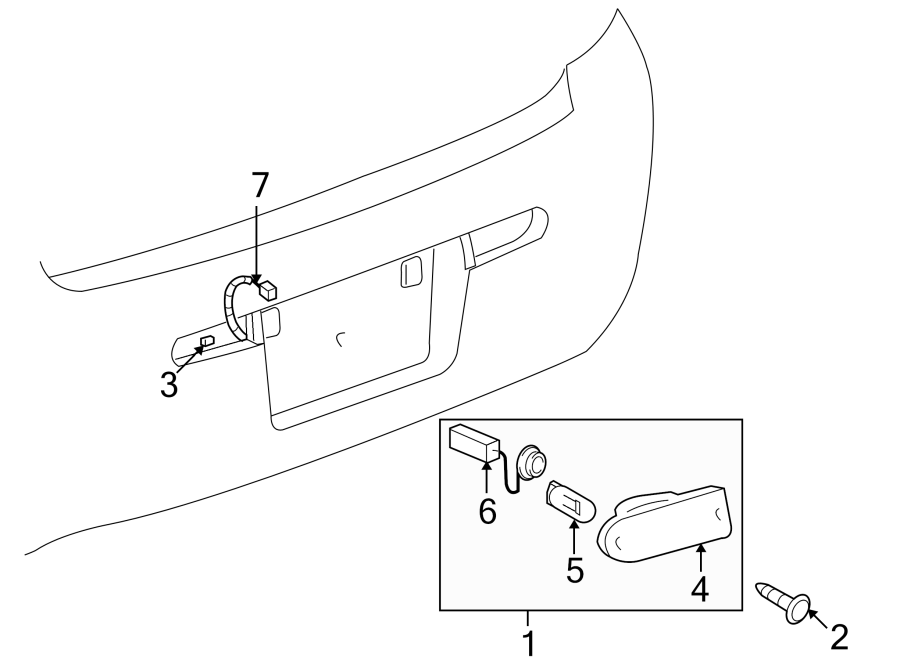 Diagram REAR LAMPS. BACKUP LAMPS. for your 2005 Chevrolet Aveo    