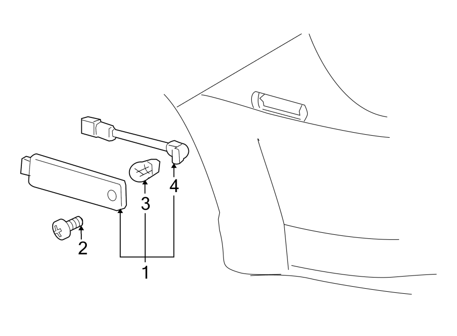 Diagram REAR LAMPS. SIDE MARKER LAMPS. for your 2005 Chevrolet Trailblazer EXT   