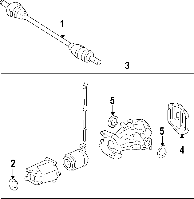 Diagram REAR AXLE. DIFFERENTIAL. DRIVE AXLES. PROPELLER SHAFT. for your 2015 Ford Fusion   