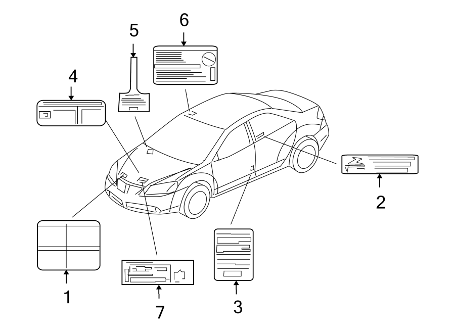 Diagram INFORMATION LABELS. for your 2010 Chevrolet Silverado 3500 HD LTZ Extended Cab Pickup Fleetside  