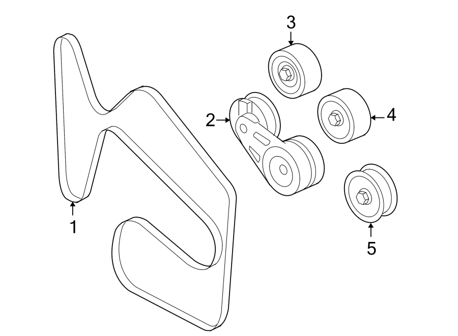 Diagram BELTS & PULLEYS. for your 2015 GMC Sierra 2500 HD 6.6L Duramax V8 DIESEL A/T 4WD SLE Extended Cab Pickup Fleetside 