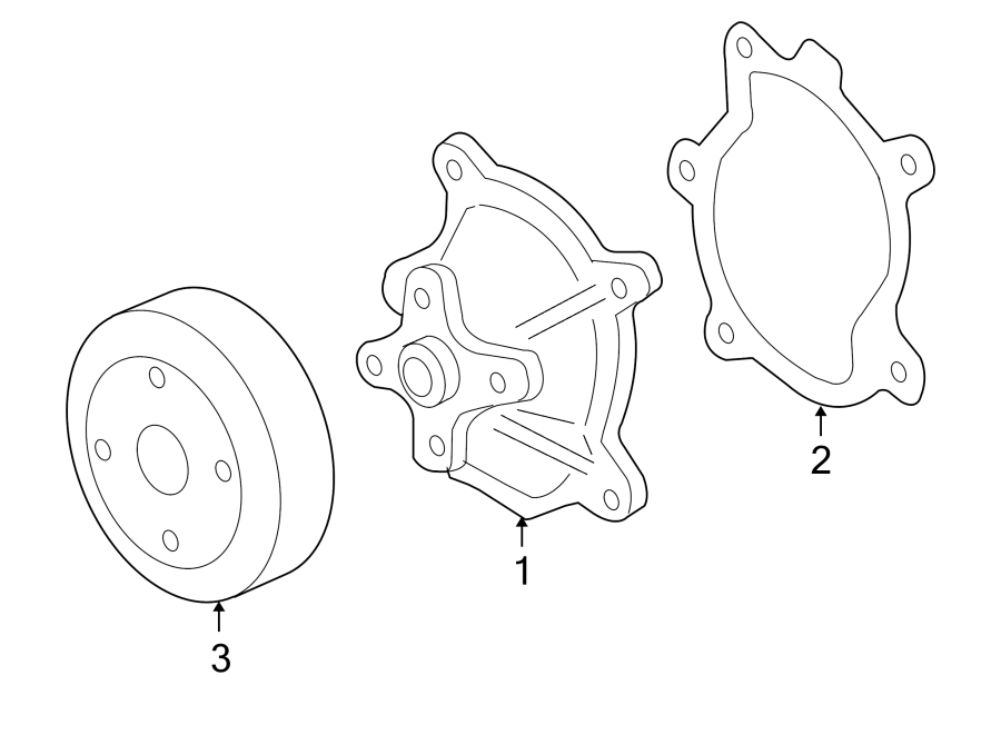 Diagram WATER PUMP. for your 2001 Chevrolet Blazer LT Sport Utility 4.3L Vortec V6 A/T 4WD 