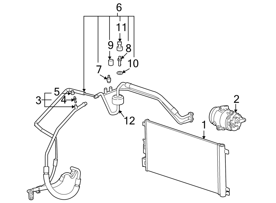 AIR CONDITIONER & HEATER. COMPRESSOR & LINES. CONDENSER. Diagram