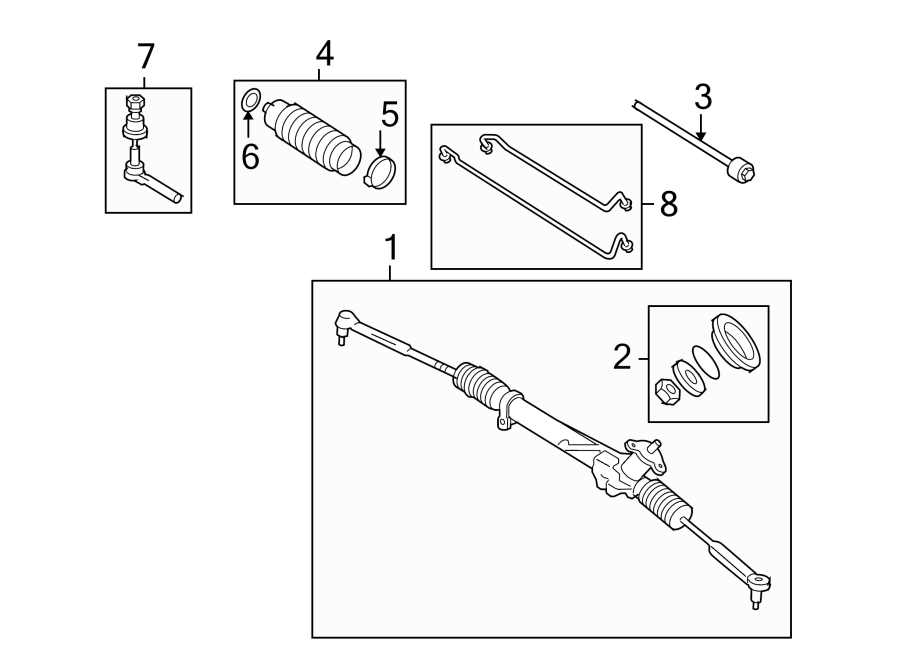 Diagram STEERING GEAR & LINKAGE. for your 2009 GMC Sierra 2500 HD 6.6L Duramax V8 DIESEL A/T RWD SLE Crew Cab Pickup Fleetside 