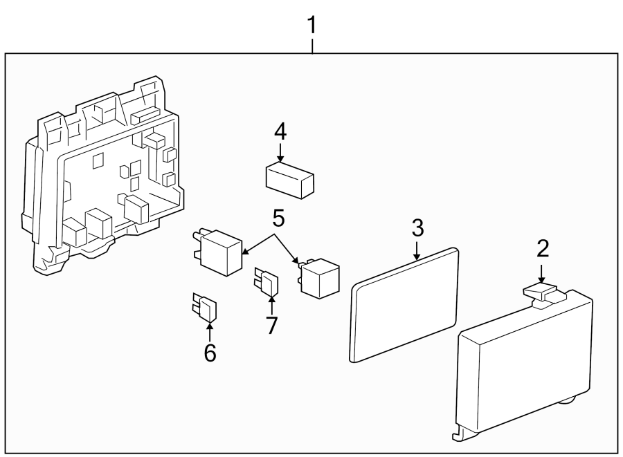 Diagram FUSE & RELAY. for your 2004 Chevrolet Express 2500   