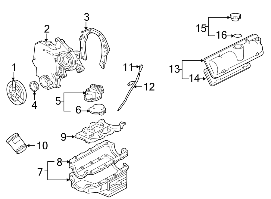 ENGINE / TRANSAXLE. ENGINE PARTS. Diagram