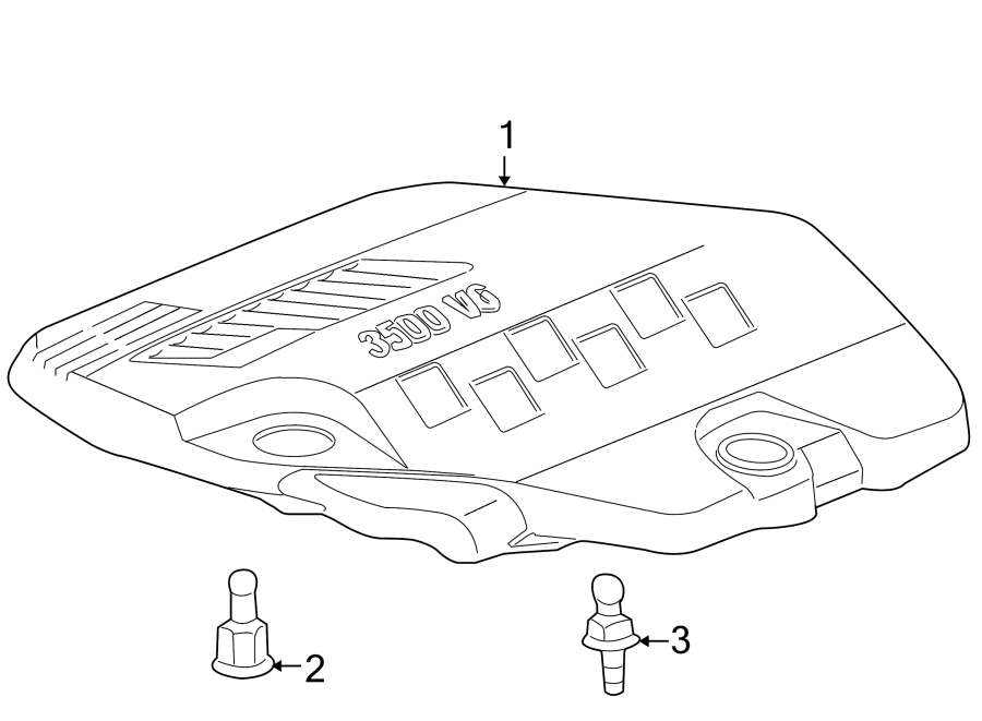 Diagram ENGINE / TRANSAXLE. ENGINE APPEARANCE COVER. for your 2016 Chevrolet Camaro  SS Convertible 