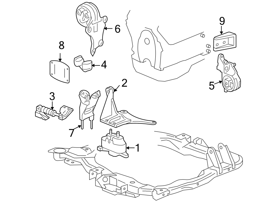 9ENGINE / TRANSAXLE. ENGINE MOUNTING.https://images.simplepart.com/images/parts/motor/fullsize/FQ05167.png