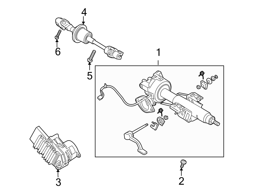 6STEERING COLUMN ASSEMBLY.https://images.simplepart.com/images/parts/motor/fullsize/FQ05220.png