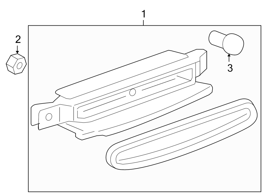 Diagram REAR LAMPS. HIGH MOUNTED STOP LAMP. for your 2011 Chevrolet Tahoe    