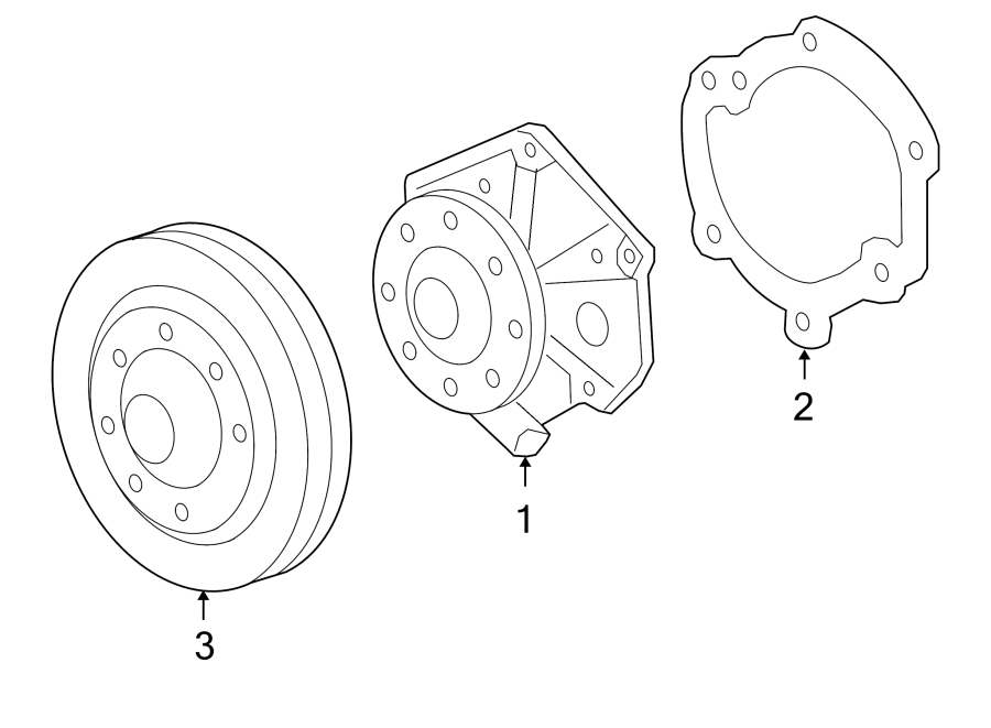 Diagram WATER PUMP. for your 2001 Chevrolet Blazer LT Sport Utility 4.3L Vortec V6 A/T 4WD 