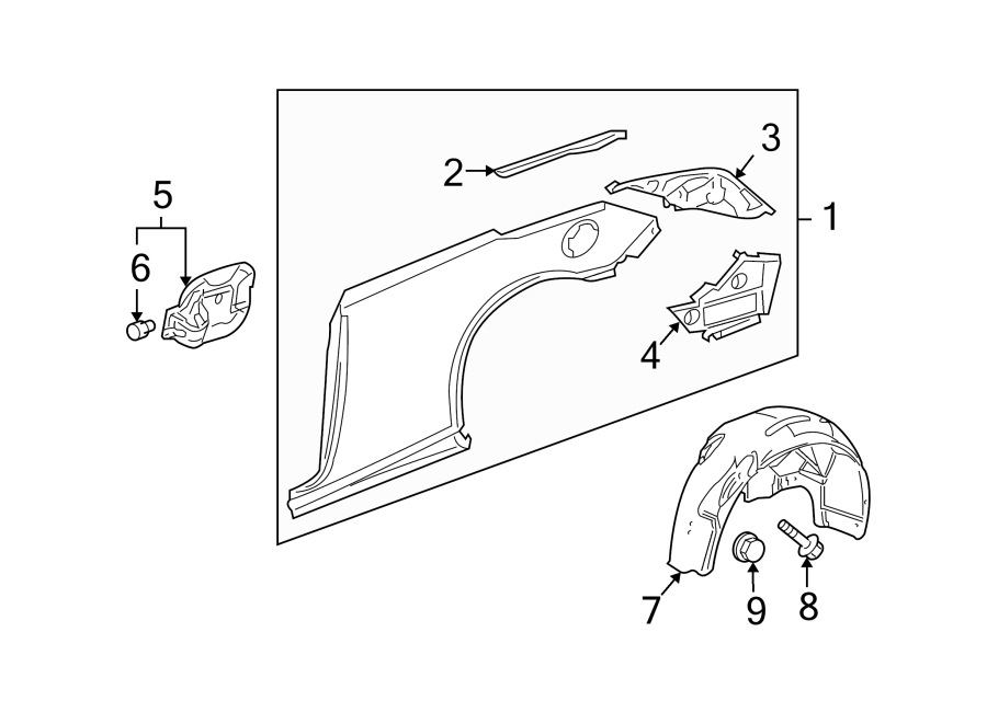 7QUARTER PANEL & COMPONENTS.https://images.simplepart.com/images/parts/motor/fullsize/FQ05695.png