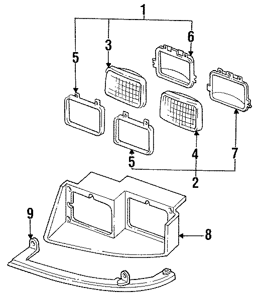 2FRONT LAMPS. HEADLAMP COMPONENTS.https://images.simplepart.com/images/parts/motor/fullsize/FQ5050.png