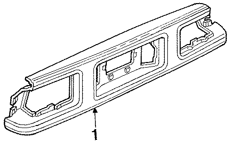 Full size assembly image of REAR BODY & FLOOR. EXTERIOR TRIM. (1/1)