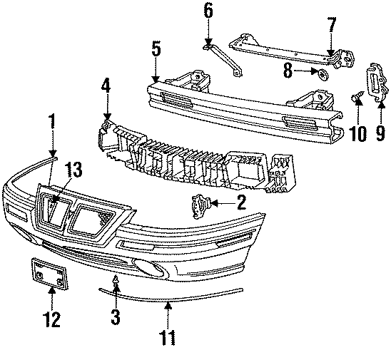 13FRONT BUMPER. BUMPER & COMPONENTS.https://images.simplepart.com/images/parts/motor/fullsize/FQ92010.png